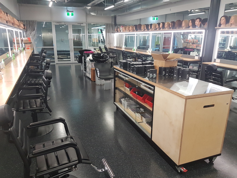 Whitireia Salon chairs and furniture-fit out education provider